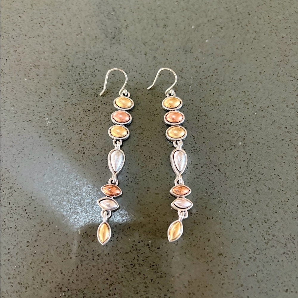 Metallic Dangle Earrings